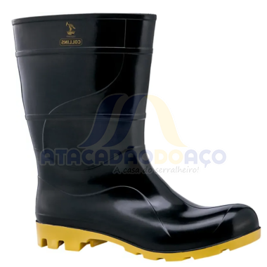 Bota PVC Cano Medio CA-43378 Nº - 43 (Collins)