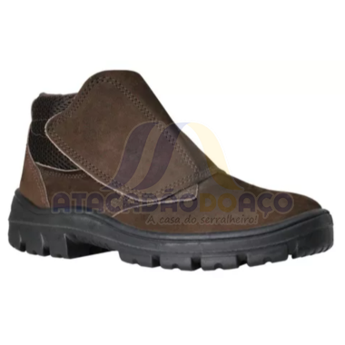 Botina de Velcro Marron CA-17017 N° - 40 (Imbiseg)