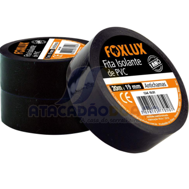 Fita Isolante 20mt Preto ( Foxlux )