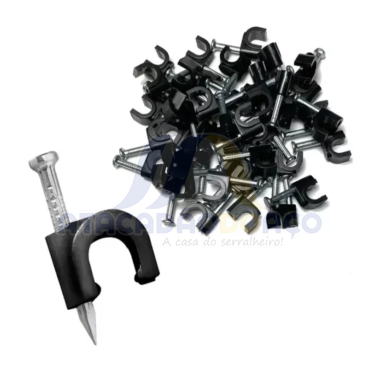 Fixador Preto P/ Fios C/ 50 Unds (Startools)