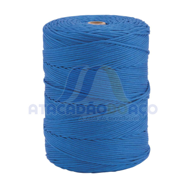 Corda Trançada PP - (02mm x 408mt) Azul                     