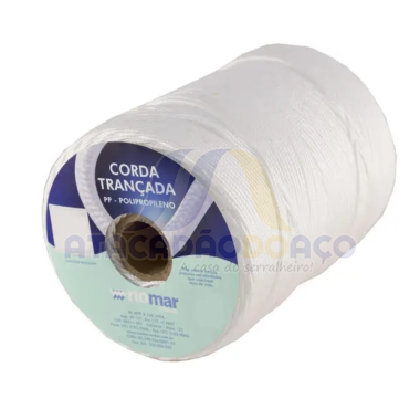 Corda Trançada PP - (02mm x 408mt) Branca                   