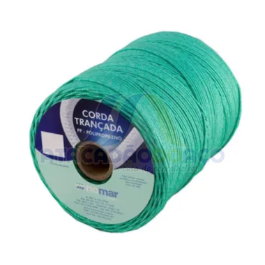 Corda Trançada PP - (02mm x 408mt) Verde                    